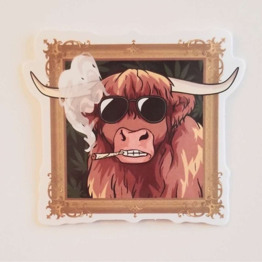 Highland Cow Sticker Western Farmhouse Decor Highland Cattle‎